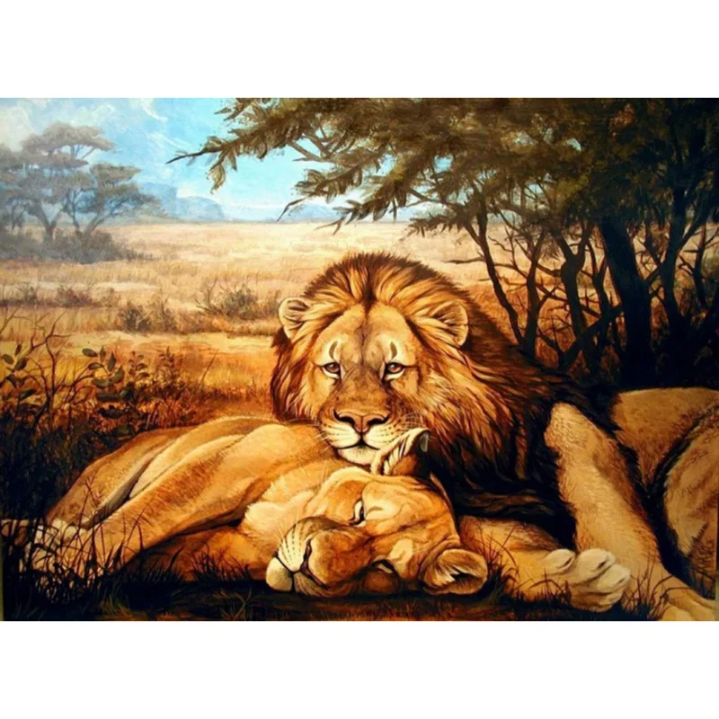 Фото 5D DIY Diamond Painting Cross Stitch Embroidery cartoon lion lover Picture Full Rhinestones Needlework Hobby Home Decor Дом и сад 5D DIY Diamond Painting Cross Stitch Embroidery cartoon lion lover Picture Full Rhinestones Needlework Hobby Home Decor Дом и сад