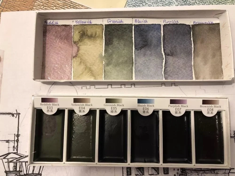 Японская цветная краска ed Ink Color Хамелеон Акварельная профессиональная ручка