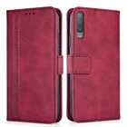 Роскошный кожаный чехол-книжка с бумажником кожаный чехол для Samsung Galaxy A7 2018 A750 A750F SM-A750FN Чехол-книжка на магните защитный чехол-накладка для телефона