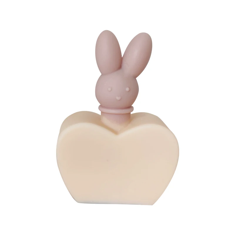 

3D Love Rabbit Candle Silicone Mold Decoration Candle Making Heart-shaped Candle Romantic Handmade Gift Soap Mold