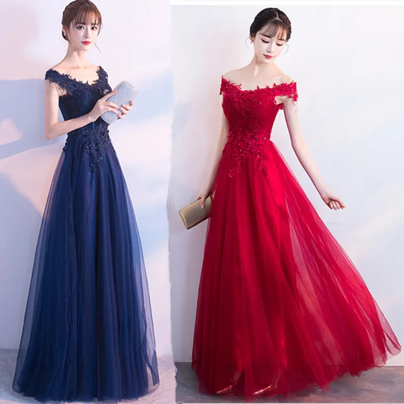 Королевские синие Элегантные платья невесты Vestido Azul Marino гость свадебное платье с