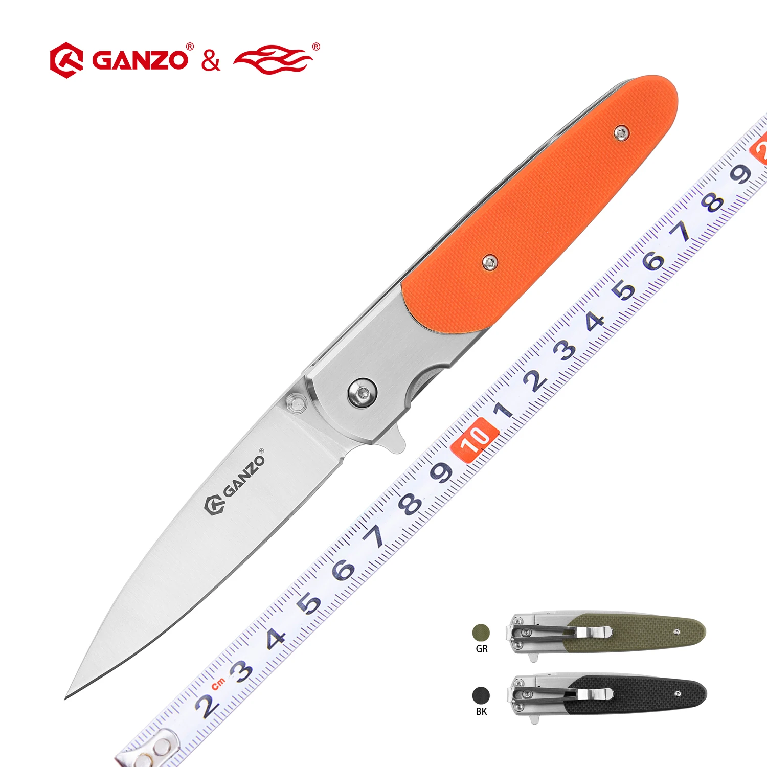 Ganzo G743 1 58 60HRC 440C G10 или деревянная ручка складной Ножи для выживания на природе
