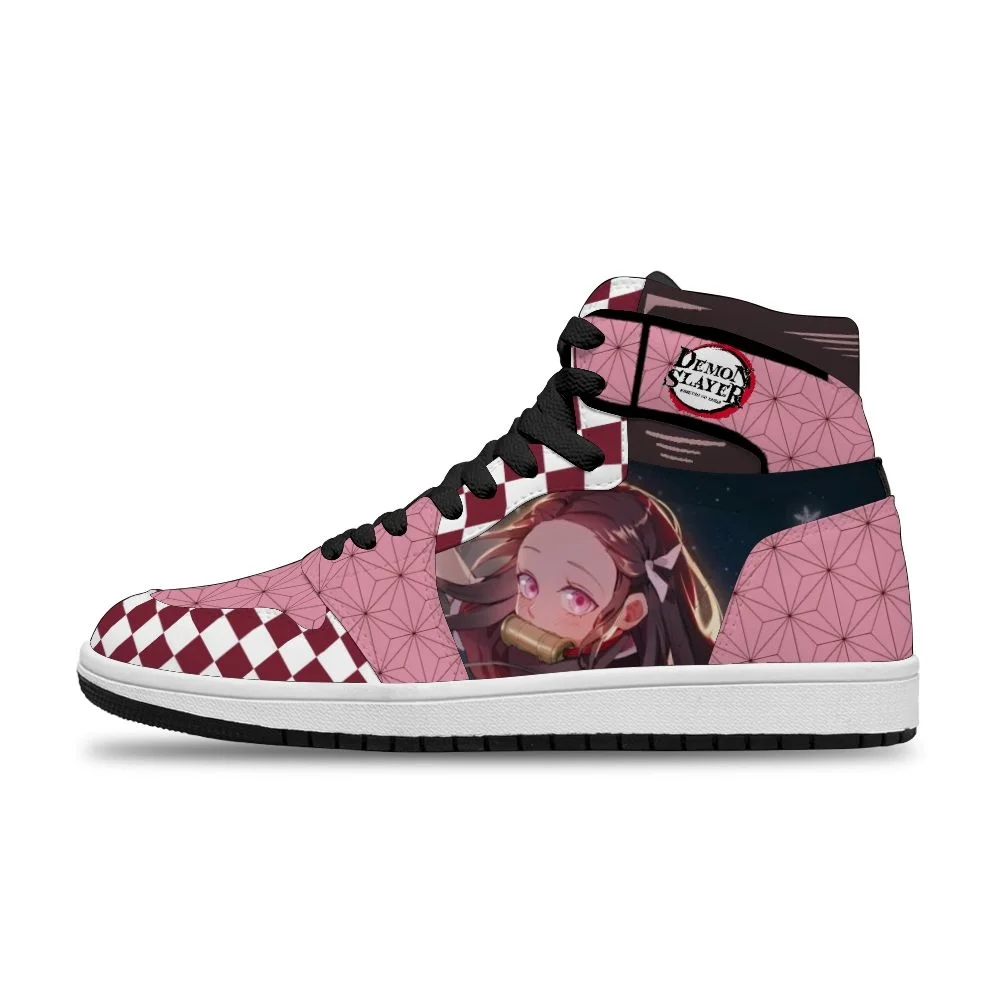 

Demon Killer custom basketball shoes Kamado Nezuko anime sneakers DIY