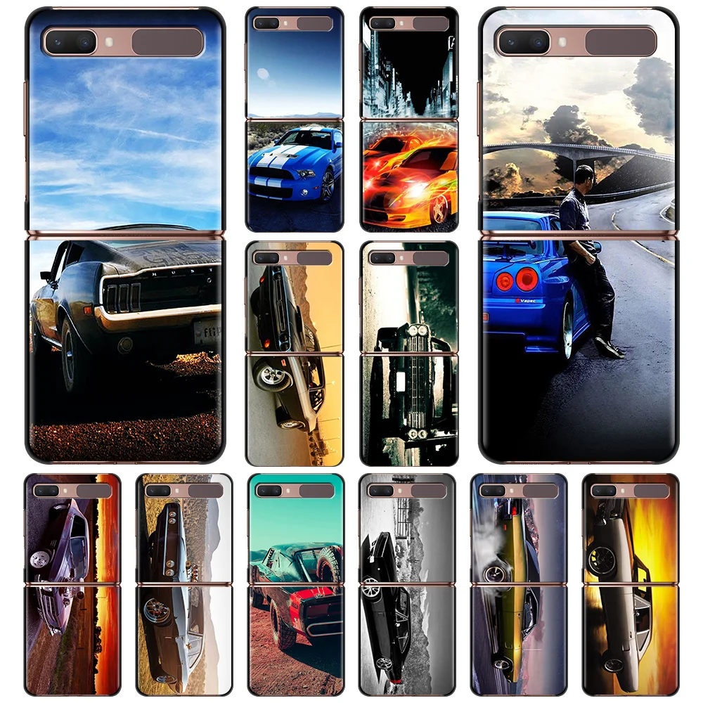 

Case For Samsung Galaxy Z Flip3 5G z flip zflip3 ZF ZF3 High Quality Cover Folding Hard PC Fundas Fast and Furious Sport Car