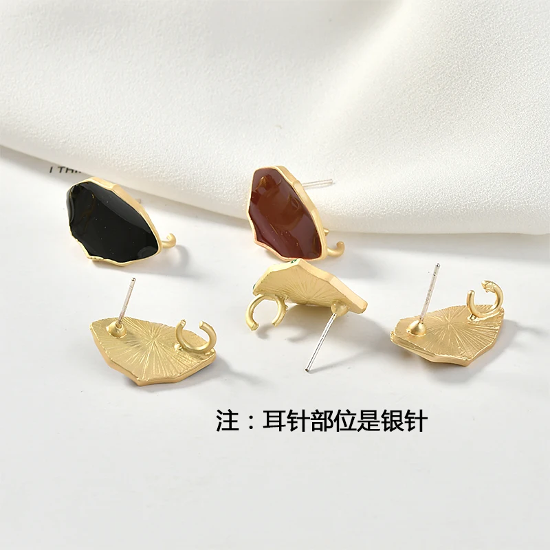 Серьги подвески из серебра 925 пробы с листьями|Ювелирная фурнитура и компоненты| |