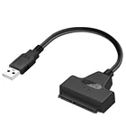 Кабель USB 2,0 SATA 3, адаптер SataUSB 2,0 до 6 Гбитс, Поддержка 2,5 дюйма, внешнего SSD, HDD, жесткого диска, 22-контактный кабель Sata III