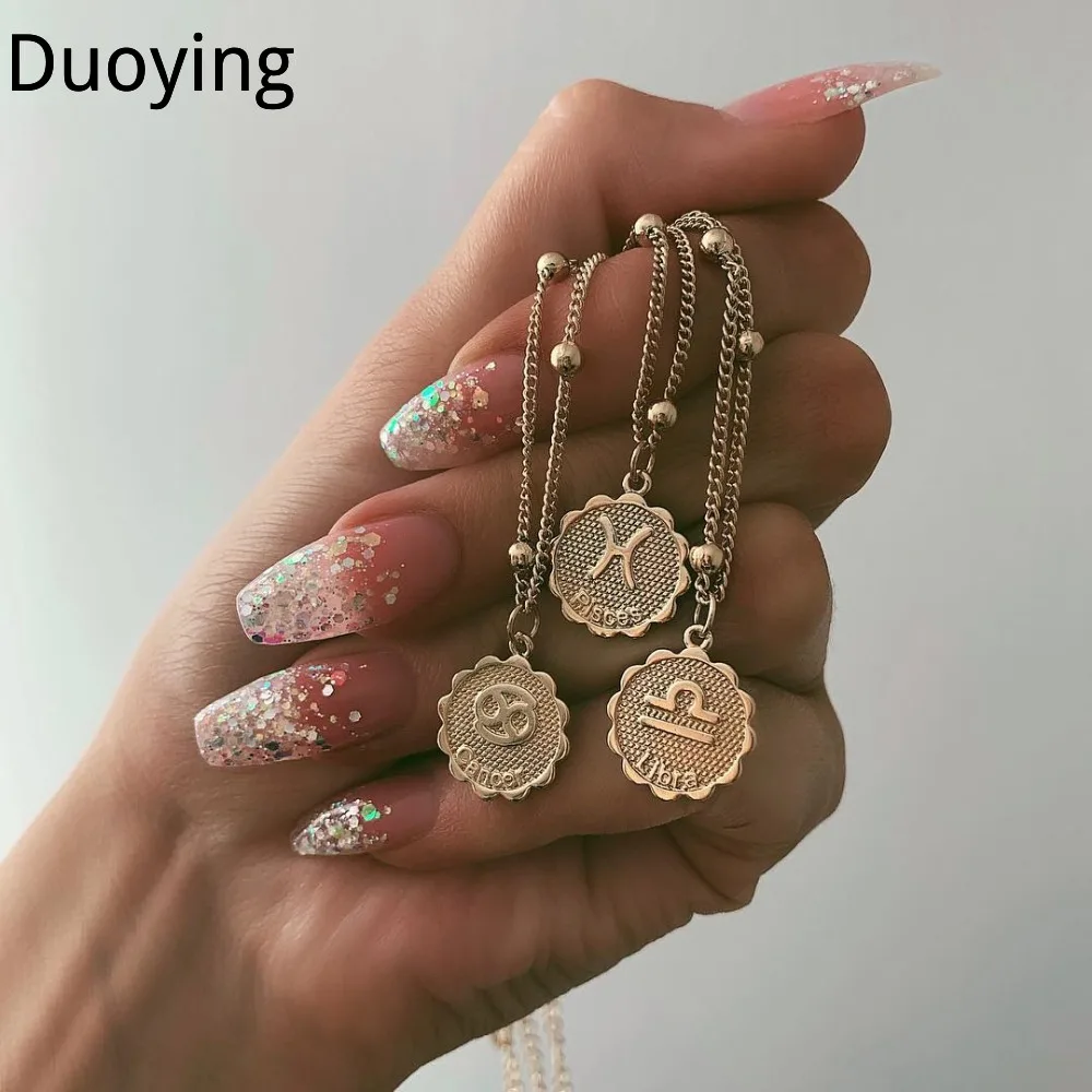 Зодиакальное ожерелье женское с созвездием небесное ювелирное изделие кулон