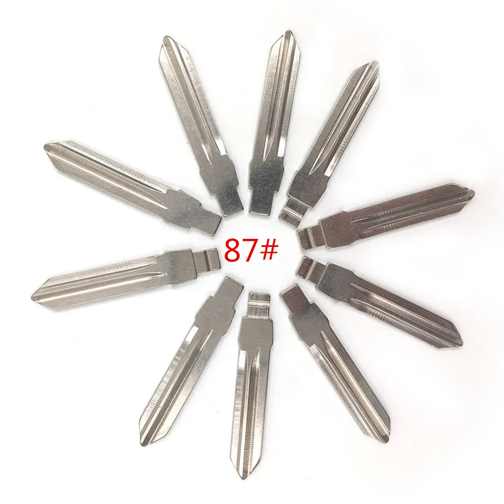 10 шт./лот Тип 87 # металлическая пустая НЕОБРАБОТАННАЯ откидная клавиатура DIY/VVDI/JMD