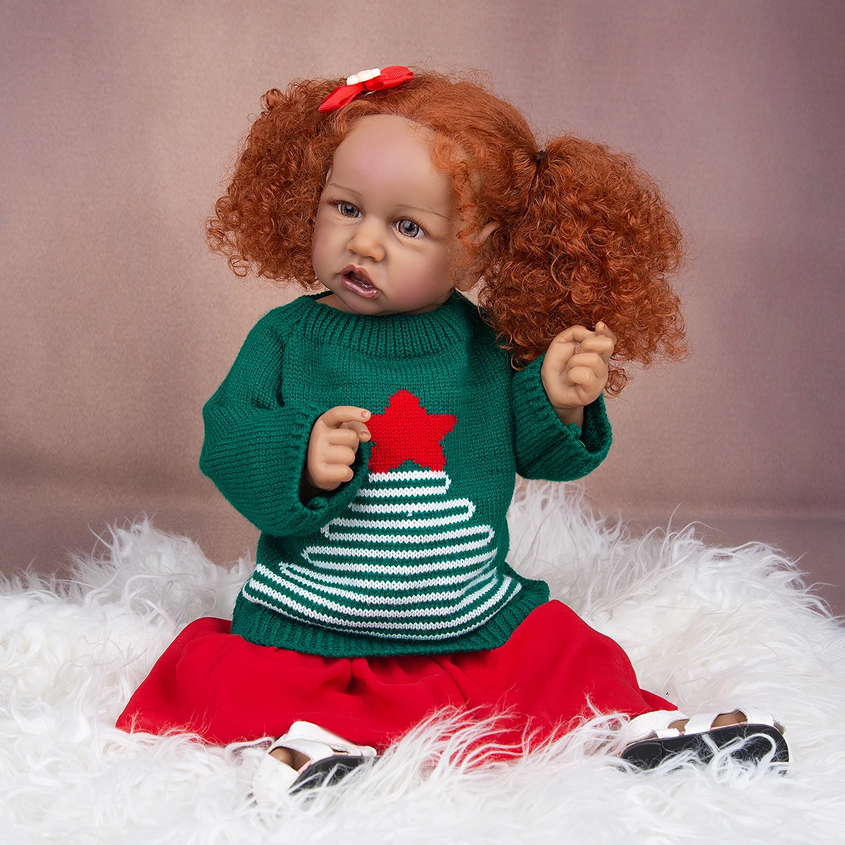 Кукла реборн силиконовая виниловая Кукла-младенец 22 дюйма подарок на день