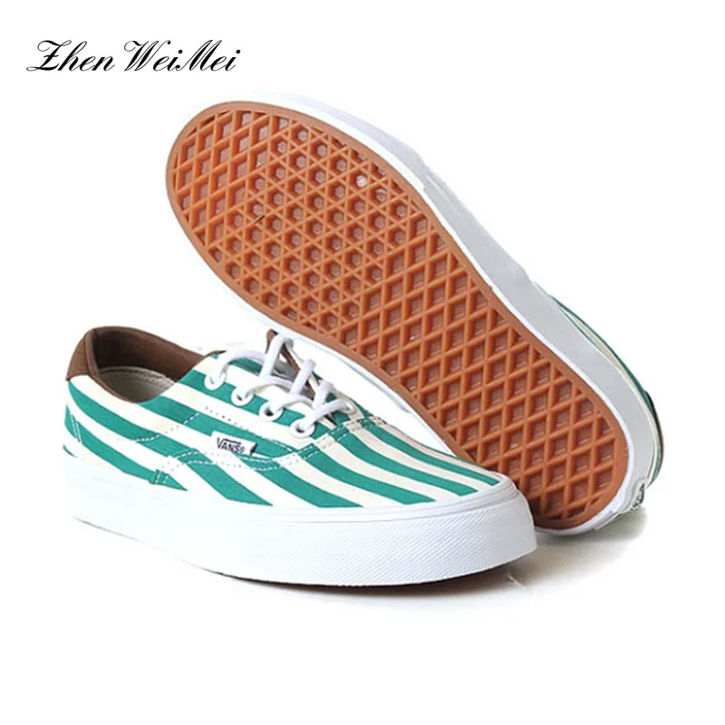 Модная мужская повседневная обувь в полоску парусиновые кроссовки с закрытым