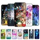 Чехол для HONOR 9C, задняя крышка 6,39 дюйма для телефона Huawei Honor 9C, задняя крышка-бампер из ТПУ черного цвета, зимняя снежинка, Рождество