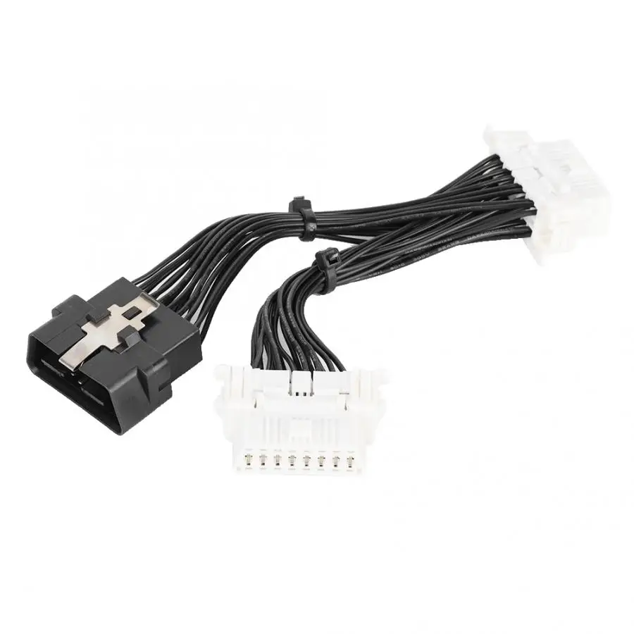 

Car Cables 16Pin 1 to 2 OBD2 Adapter Splitter Y Cable Extension Cord for GPS Car Driving Recorder accessoire voiture