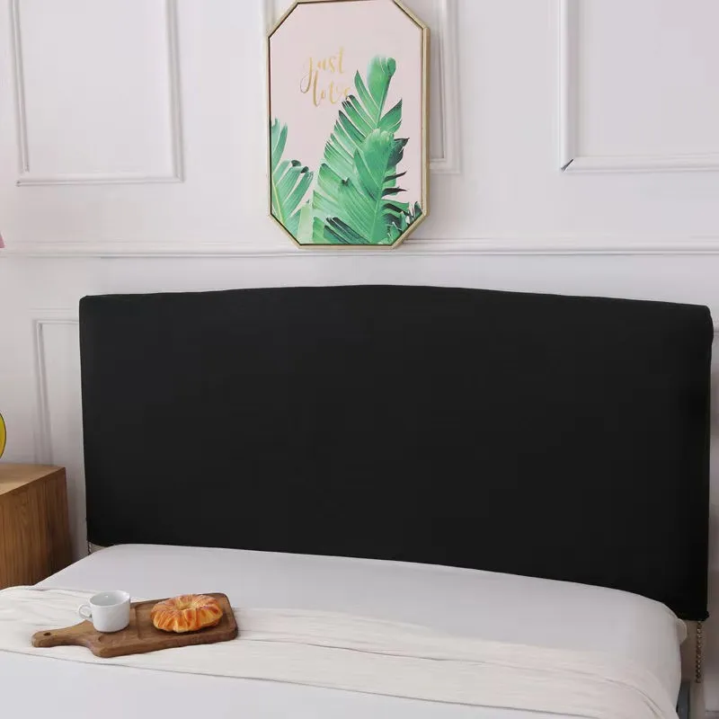 Black Скандинавская спинка кровати в современном стиле, высокоэластичная, все включено, покрывало для кровати, Мягкий пылезащитный чехол 180x65 см - Цвет: Black
