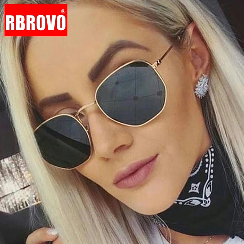 Очки RBROVO в винтажном стиле женские роскошные зеркальные солнечные аксессуары