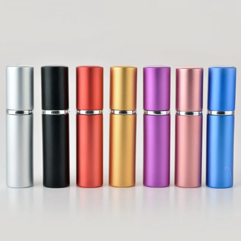 Дорожные алюминиевые стеклянные многоразовые флаконы 5 мл женские пустые с