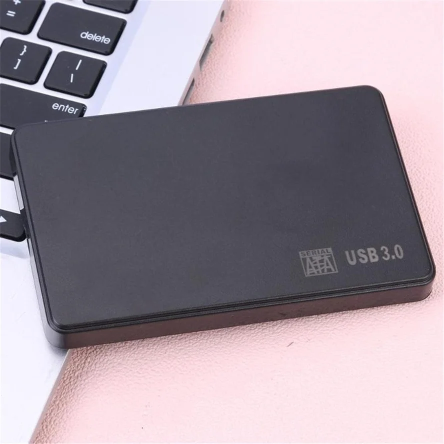 

Grwibeou 2.5 inch HDD SSD Case USB3.0 to SATA Hard Disk Box 5Gbps SD Disk Case HDD External Hard Drive Enclosure for Notebook PC