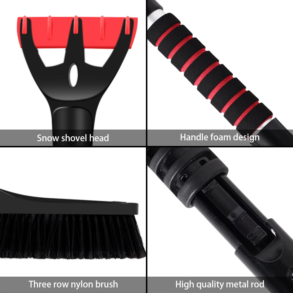 

Car Snow Removal Shovel Winter Car Windshield Cleaning Snow Brush Scraper Car Deicing And Frosting Removable Snow Removal Shovel