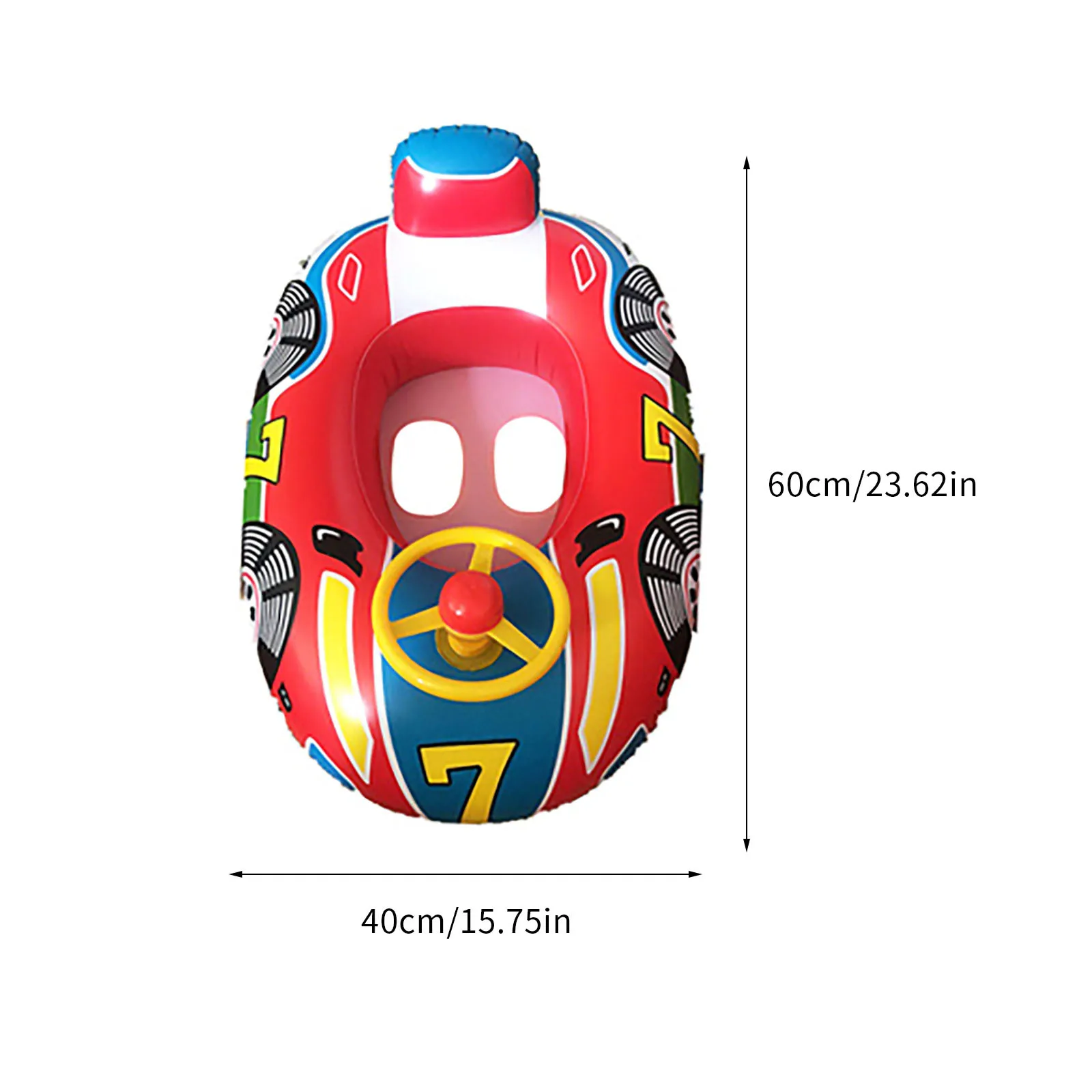 

Inflatable Kids Water Float Ring With Handle, Safe Material And Soft Seat pool accessories bouee gonflable piscine
