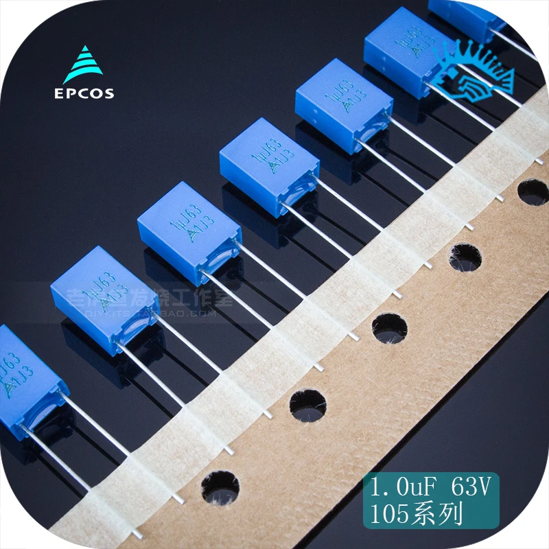 5 предметов в партии 50 шт наборе 1 мкФ с алюминиевой крышкой 63В 105 новый бренд