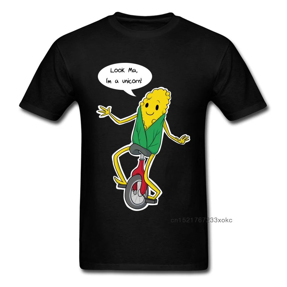 Мужская футболка с рисунком единорога летняя хлопковая Футболка принтом