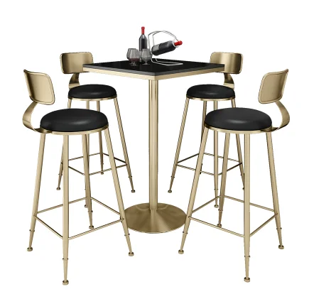 Железный барный стул простые столы и стулья для магазина свежего молока чая