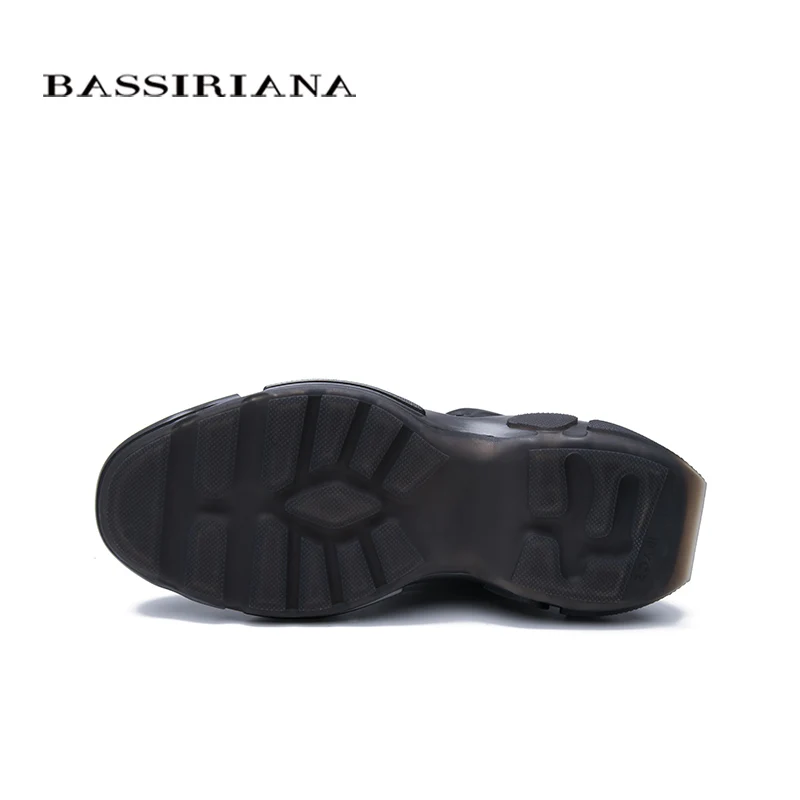 BASSIRIANA2019 Новая зимняя женская повседневная обувь на платформе кожаная спортивная обувь в европейском и американском стиле
