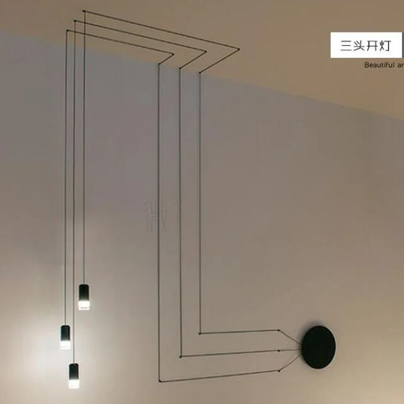 Конструктор Сделай Сам подвесной светильник с Гостиная люстра Спальня лампа