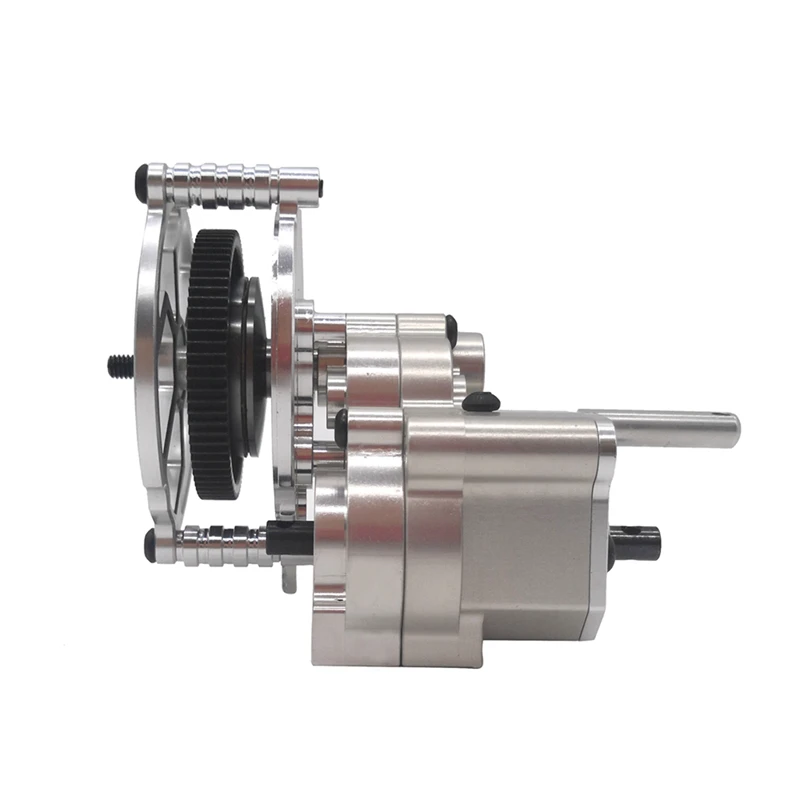 

2 Set RC Car Part: 1 Set Metal CNC Gear Box Transfer Transmission Case & 1 Set Metal CVD Drive Shaft 95-130mm