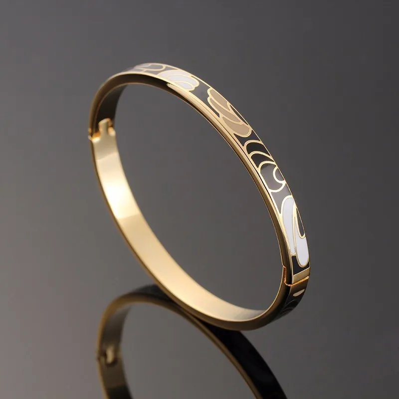 R& X ювелирные изделия Bijoux Femme Detalles Boda для женщин тонкой Regalos Esmaltes нержавеющая сталь браслет Эмаль Браслеты