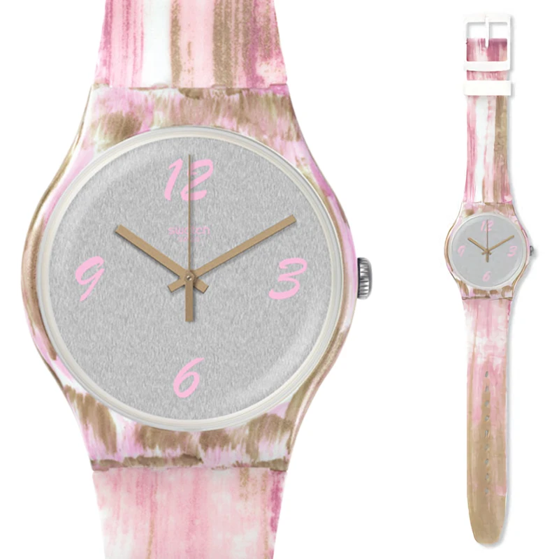 Swatch оригинальные кварцевые часы модные и для отдыха водонепроницаемые женские часы SUOB720 - Цвет: SUOW151