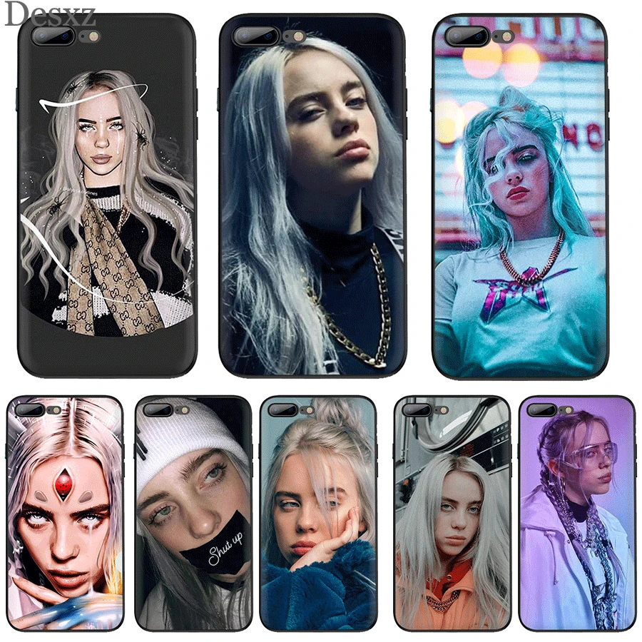 Чехол для iPhone 7 8 6 6s Plus 11 Pro XR X XS Max Роскошный чехол Billie Eilish милый|Чехлы-накладки| |