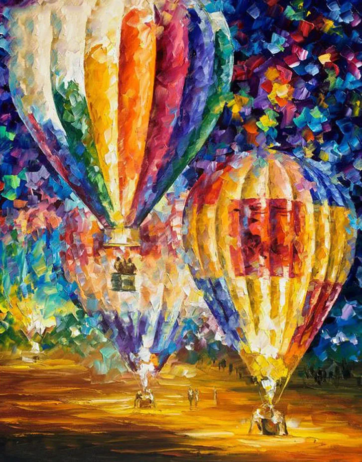 Hot Saleing Diy Diamond Painting 5D Set For Embroidery Cross-Stitch Embroidery Diamond Hot Air Balloon Painting