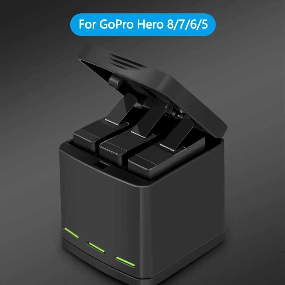 2 шт./упаковка зарядное устройство TELESIN + USB-кабель для GoPro Hero 8 7 6 5 | Электроника