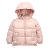 2021 new girls down parkas 3 8 years winter fashion boys warm down jacket baby kids hooded outerwear coats children down parkas