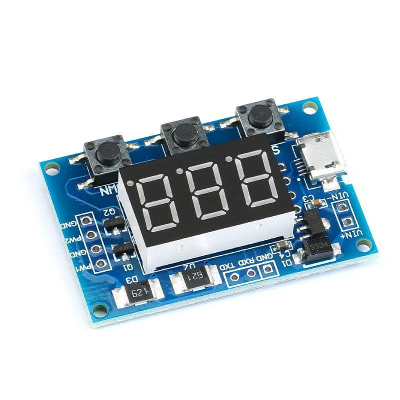 Микро USB DC5-30V мощный независимый генератор PWM двухсторонний цифровой