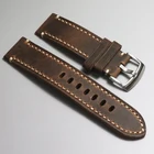 Ремешок из воловьей кожи высокого качества, матовый браслет из телячьей кожи для наручных часов Seiko, 20 мм 22 мм