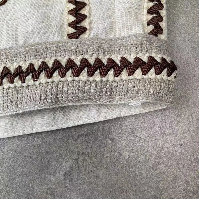 

111813 Summer New Men's Fashion Casual Linen Lapel Embroidered Logo Classic Shirt + Side Stripe Cotton and Linen Shorts Suit L1