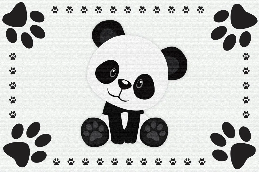 NZY05744 Laeacco Panda Green Bamboos с днем рождения Портретные Детские фотографии фоны для фотостудии - Цвет: NZY05744