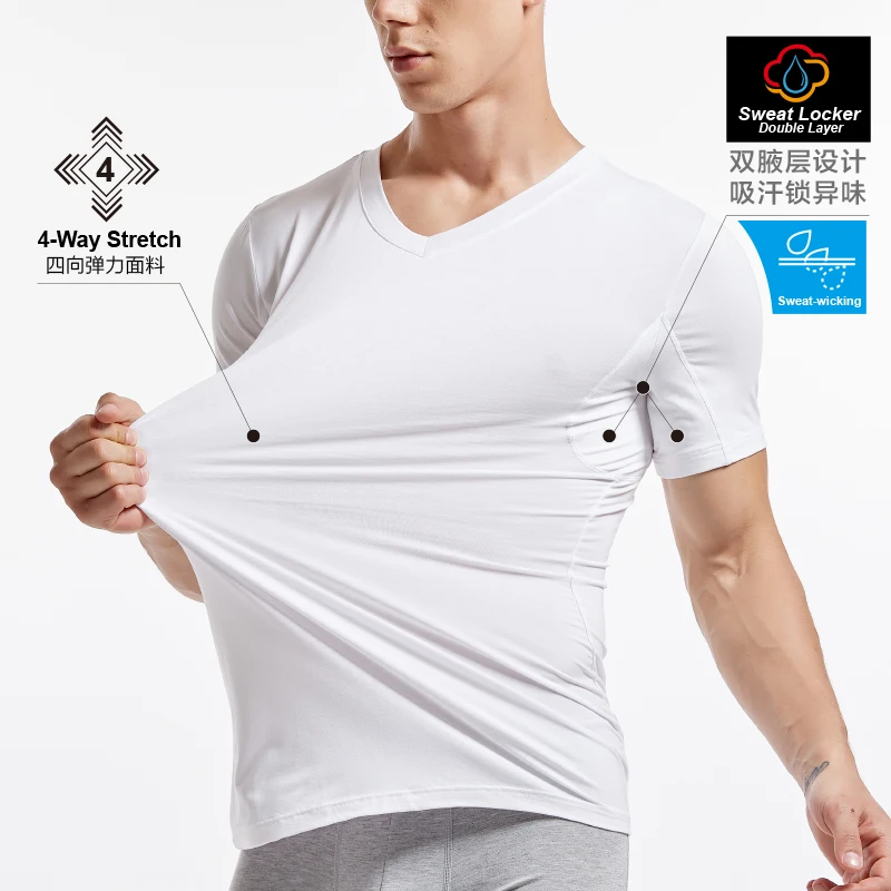 KalvonFu Мужская мягкая дышащая майка с коротким рукавом мужская повседневная