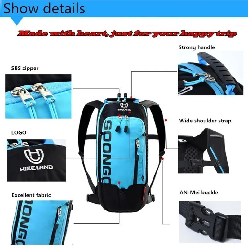 Водонепроницаемый нейлоновый рюкзак для велоспорта 6л небольшая сумка на плечо