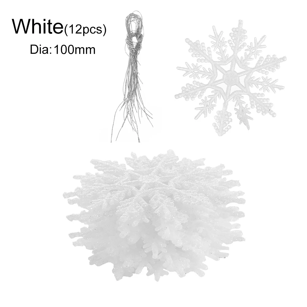 type 2 white-10CM 10/12/20 штук DIY рождественская Снежинка из смолы кабошоны Украшение Аксессуары Скрапбукинг поделки рождественские украшения - Цвет: type 2 white-10CM