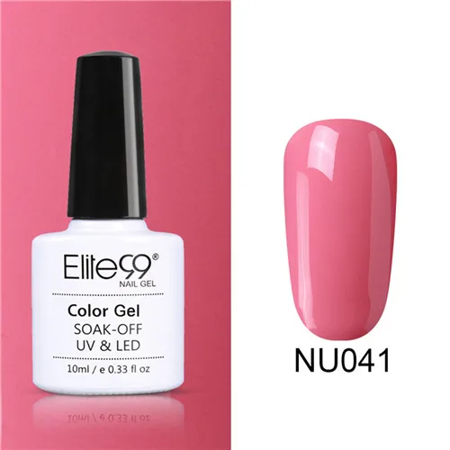 041 Elite99 Гель-лак Набор UV Vernis Полупостоянный праймер верхнее покрытие 10 мл телесный гель лак для ногтей, маникюр гель лак PolishesNails - Цвет: 041