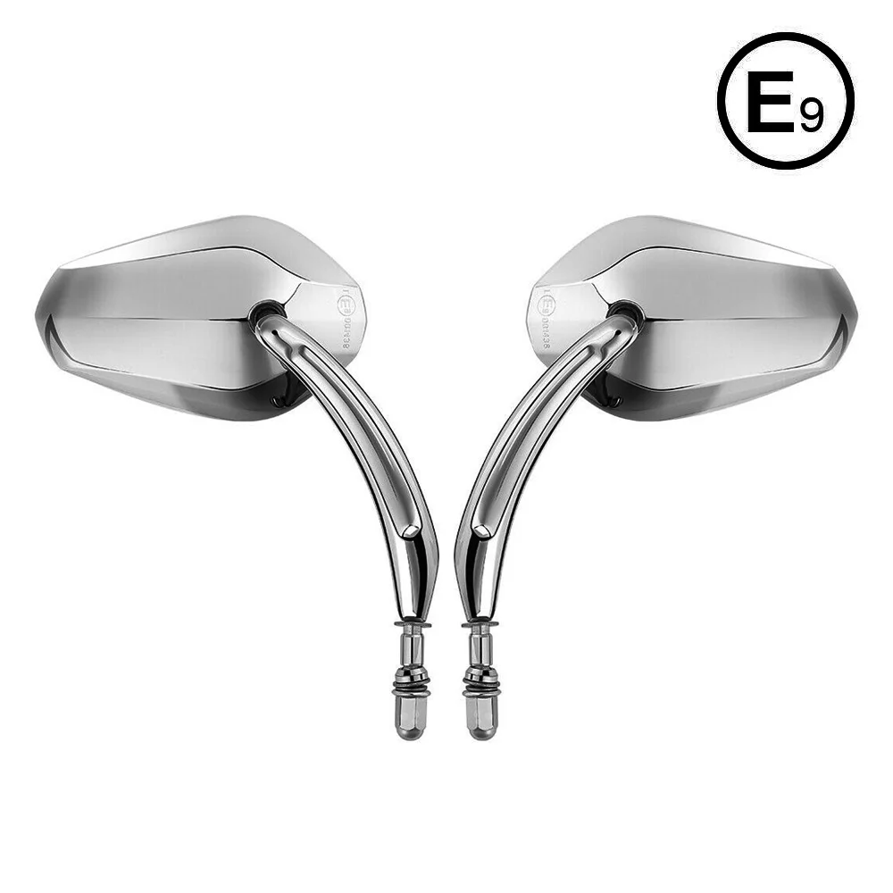 style 2 chrome Боковое зеркало заднего вида для скутера, мотоцикла, хромированное зеркало для Harley Sportster 883 Touring Softail Dyna для Suzuki для Honda - Цвет: style 2 chrome
