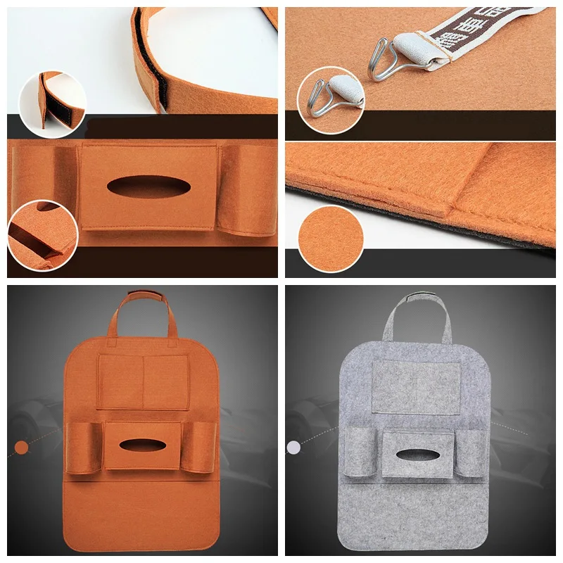

Car Seat Back Seat Hanging Bag Car Storage Bag Felt Back Car Back Seat Organizer Car Accessories Auto Product All series Fit