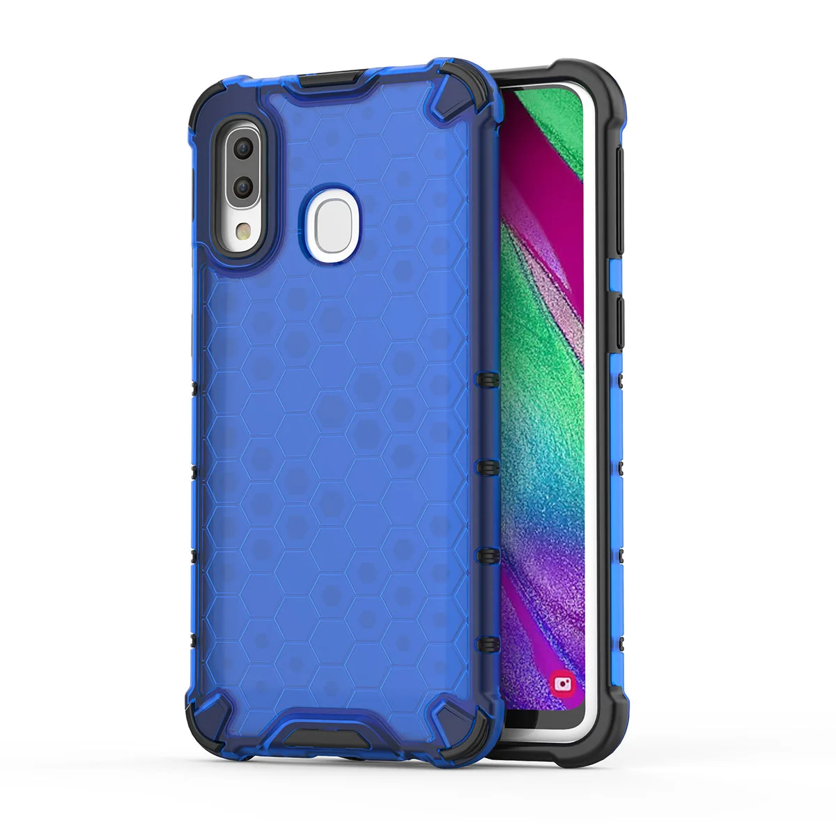 

2022 for Samsung Galaxy A40 Case Cover Hybrid Hard Clear Case Silicone Armor Shockproof Case for Samsung Galaxy A40 A 40