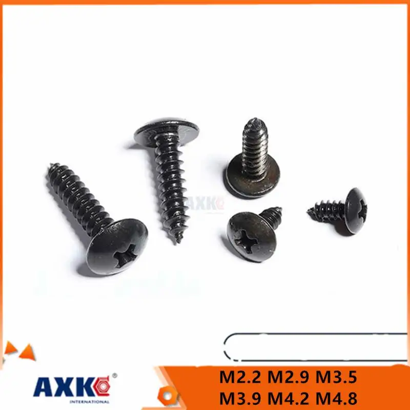 

10/50 шт., Саморезы Из Нержавеющей Стали, M2.2, M2.9, M3.5, M3.9, M4.2, M4.8, черные, 304