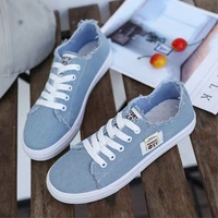 2022 new fashion sneakers canvas shoes womens flats shoes round head shallow lace up breathable korean lady shoes woman