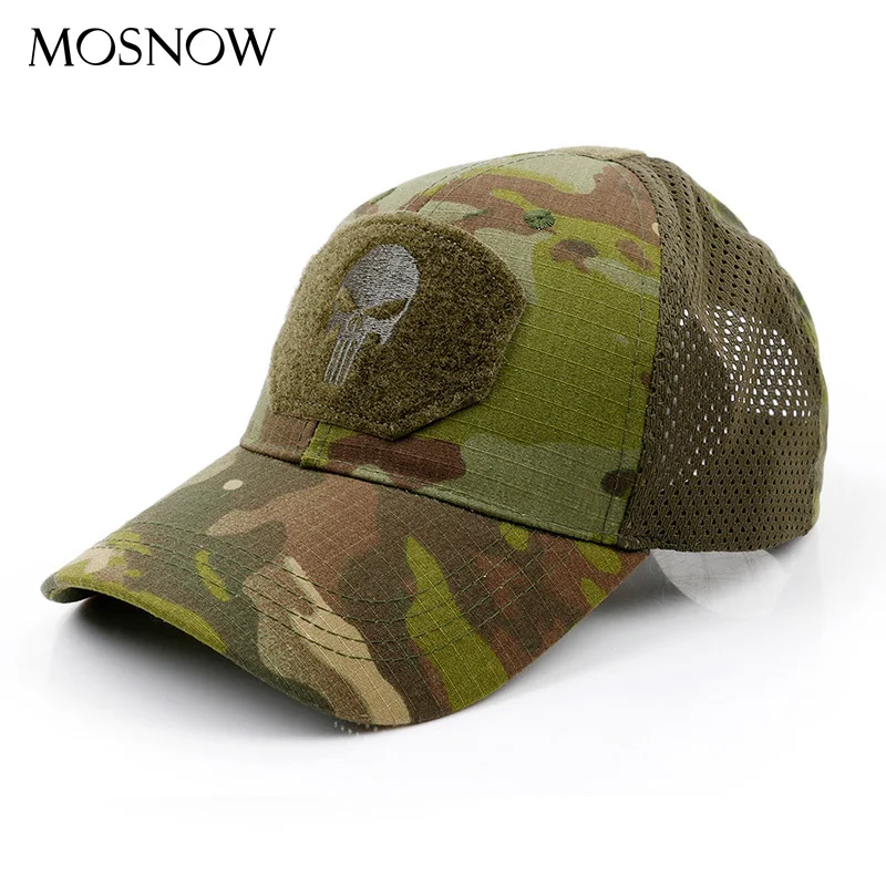 Камуфляжная бейсболка сетчатая Кепка мужская Snapback армейская тактическая