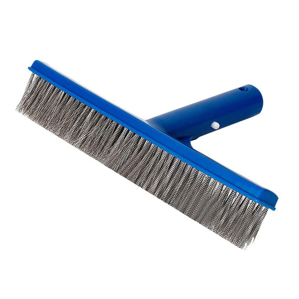 

Home Yard Outdoor Garden Supplies Swimming Pool 10 Inch Cleaning Brushes Stainless Steel Cleaning Tool For Swimming Pool