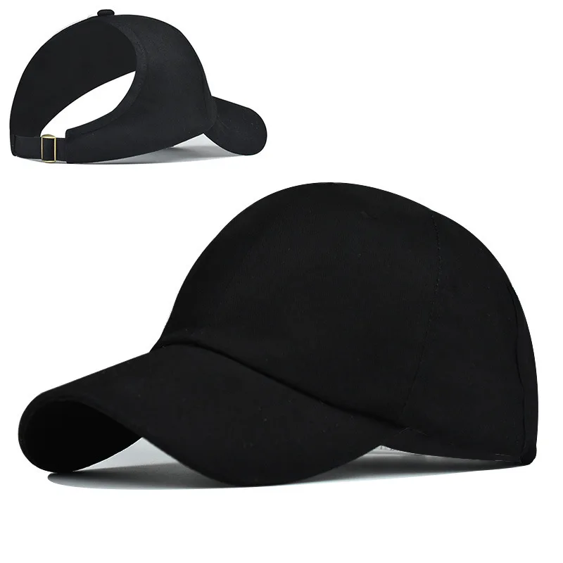 

Women Cap Men Cap Horsetail Hat Solid Sport Unisex Outdoor Black Cotton Gorro Bone 2021 Sunscreen Sports Woman Cap Gorra Beisbol